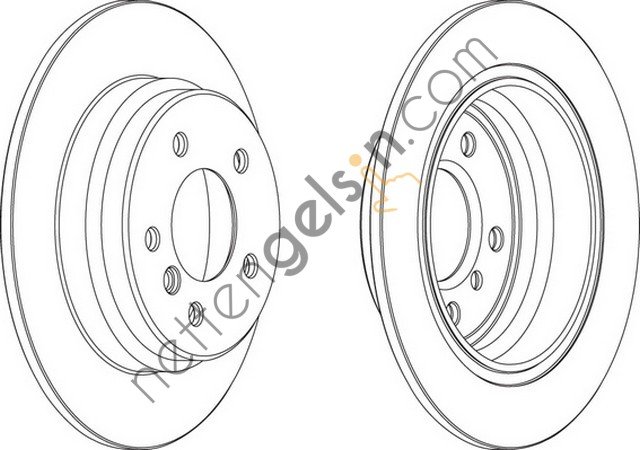 FERODO DDF835 FREN DISKI ARKA BMW E39 96>03  BMW BİNEK FREN DİSKİ