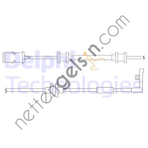 DELPHI LZ0167 ON FREN BALATA IKAZ SENSORU VECTRA B  OPEL BİNEK FREN BALATA FISI