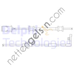 DELPHI LZ0167 ON FREN BALATA IKAZ SENSORU VECTRA B  OPEL BİNEK FREN BALATA FISI