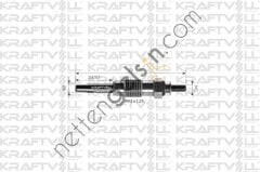 KRAFTVOLL 05030086 KIZDIRMA BUJISI 11 V J9  KARSAN HAFİF TİCARİ BUJİ