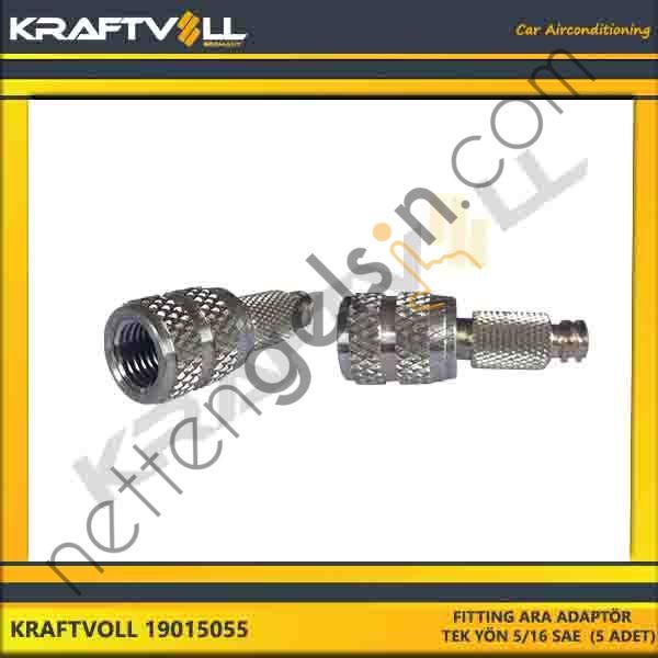 KRAFTVOLL 19015055 FITTING ARA ADAPTÖR KUMANDA VALFLI 5/16 SAE (5 ADET)  GENEL BİNEK KLIMA SISTEM ÜRÜNLERI