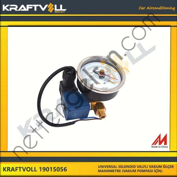 KRAFTVOLL 19015056 UNIVERSAL SELONOID VALFLI VAKUM ÖLÇER / MANOMETRE (VAKUM POMPA UYUMLU)  GENEL BİNEK KLIMA SISTEM ÜRÜNLERI