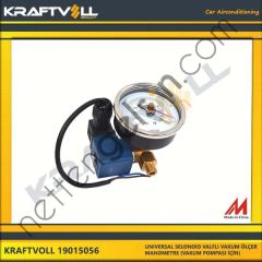 KRAFTVOLL 19015056 UNIVERSAL SELONOID VALFLI VAKUM ÖLÇER / MANOMETRE (VAKUM POMPA UYUMLU)  GENEL BİNEK KLIMA SISTEM ÜRÜNLERI