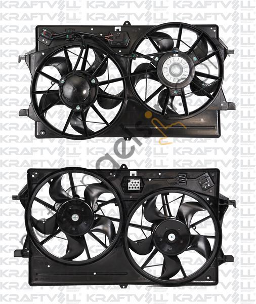 KRAFTVOLL 08120032 FAN MOTORU KOMPLE (+AC) CIFTLI 1,6 ZETEC 16V FOCUS BM 98>04  FORD BİNEK FAN MOTORU