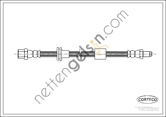 CORTECO 19032850 FREN HORTUMU ON S-CLASS W140 91>99 C140 91>99 1404200048 (BRAXIS AH0946 EŞDEĞERİ) MERCEDES BİNEK FREN HORTUMU