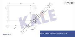 KALE 371600 MOTOR RADYATORU ESPACE IV LAGUNA II VEL SATIS (670×415×32)  RENAULT BİNEK MOTOR SU RADYATORU