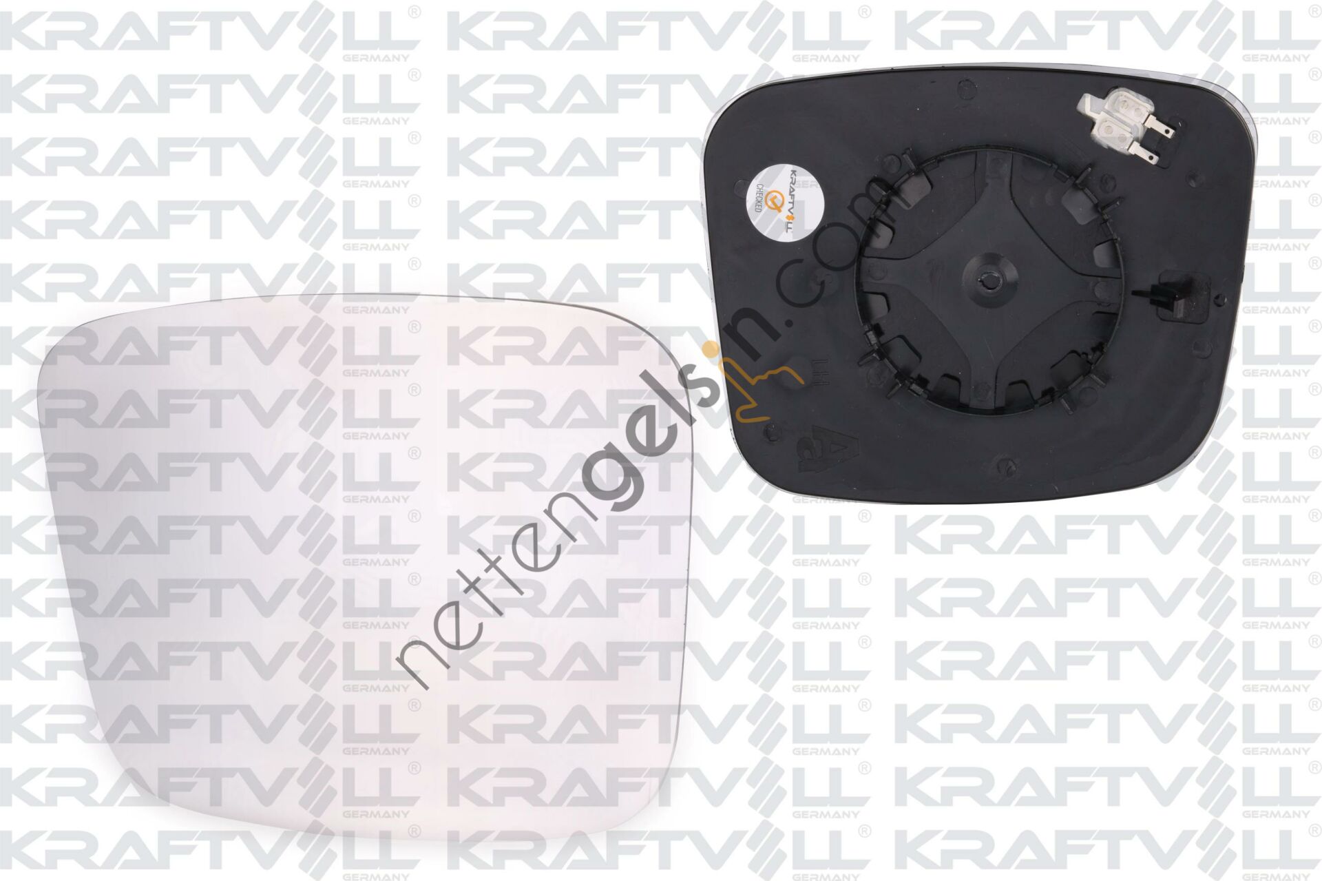 KRAFTVOLL 09080017 DIS DIKIZ AYNA CAMI SOL (ELEKTRIKLI - ISITMALI) NEMO-FIORINO-BIPPER  PEUGEOT-CITROEN BİNEK DIKIZ AYNA CAMI