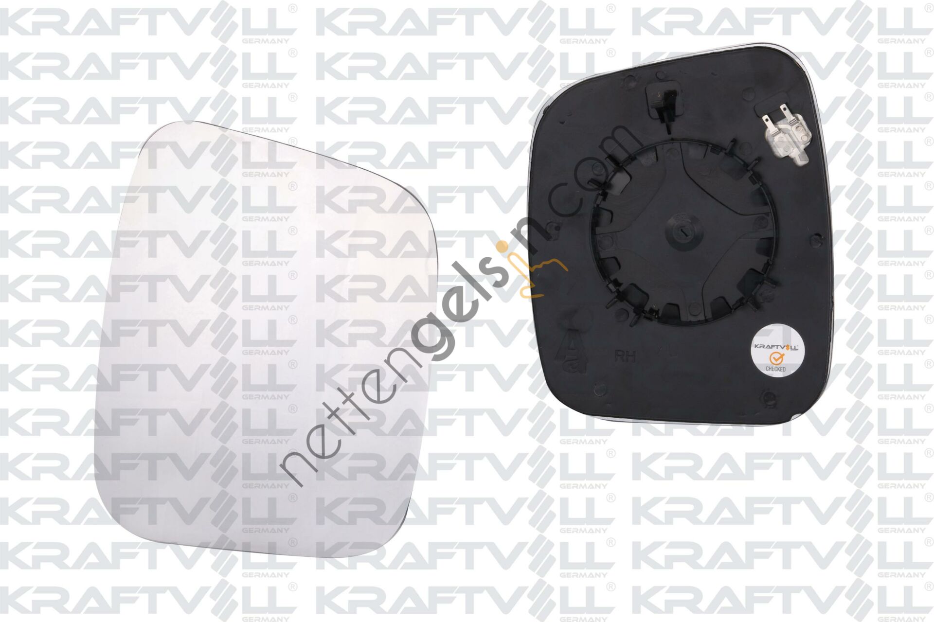 KRAFTVOLL 09080018 DIS DIKIZ AYNA CAMI SAG (ELEKTRIKLI - ISITMALI) NEMO-FIORINO-BIPPER  PEUGEOT-CITROEN BİNEK DIKIZ AYNA CAMI