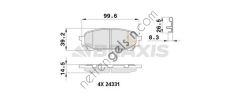 BRAXIS AB0483 ARKA FREN BALATASI IMPREZA 00->07 FORESTER SG 03->08  SUBARU BİNEK FREN BALATASI
