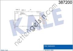 KALE 387200 KLIMA RADYATORU MAZDA 626 1.8 2.0 1992 1997  MAZDA BİNEK KLİMA RADYATÖRÜ