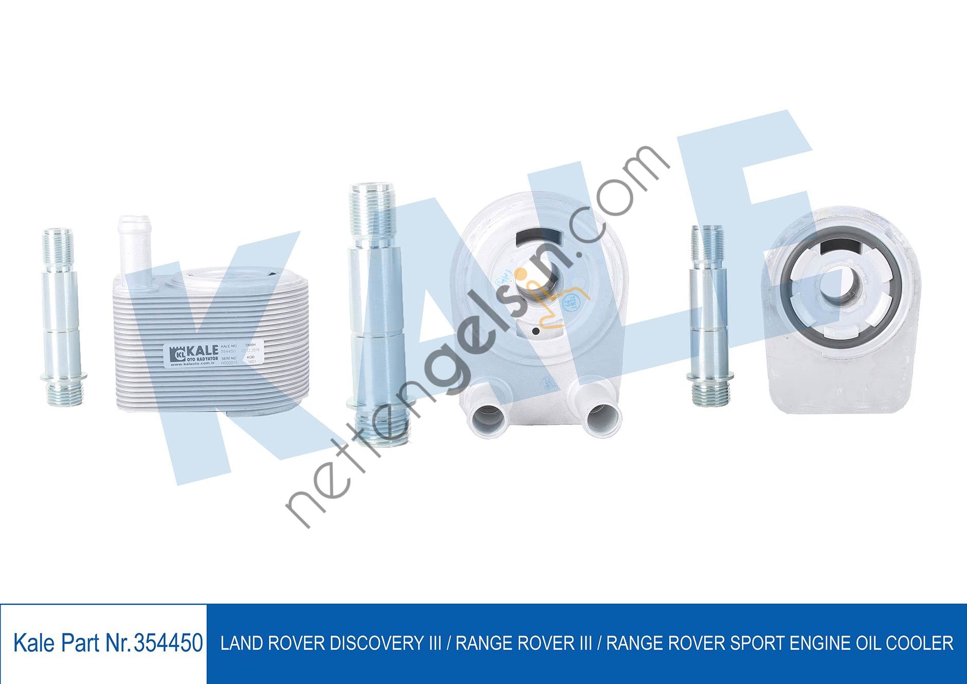 KALE 354450 YAG SOGUTUCU LANDROVER DISCOVERY III 4.4i RANGE SPORT 4.4i  LAND ROVER BİNEK MOTOR YAĞ SOĞUTUCU