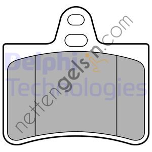 DELPHI LP1680 ARKA FREN BALATASI C5 1,8 16V,2,0 16V,2,0 2,2 HDI,3,0 V6 03 / 01>  PEUGEOT-CITROEN BİNEK FREN BALATASI