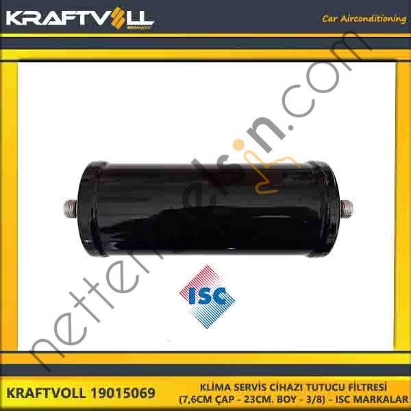 KRAFTVOLL 19015069 KLIMA SERVIS CIHAZI TUTUCU FILTRESI - (7,6CM ÇAP - 23CM. BOY - 3/8) - ISC MARKA CIHAZLAR  GENEL BİNEK KLIMA SISTEM ÜRÜNLERI