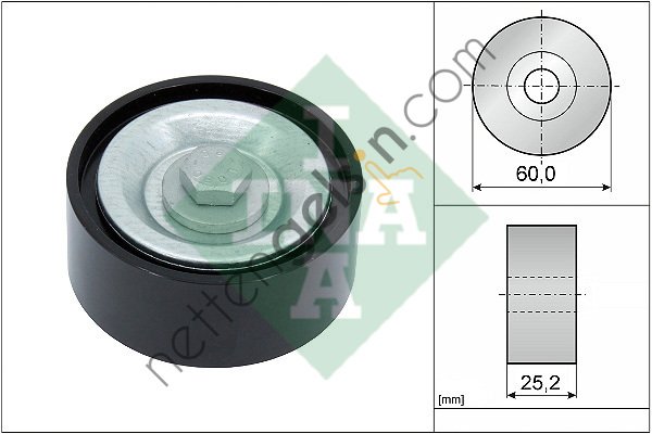 INA 532071510 V KAYIS GERGI RULMANI DUSTER  DACIA BİNEK ALTERNATÖR GERGİ RULMANI