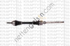 KRAFTVOLL 01010055 AKS ON SAG KOMPLE 206 DIS FREZE 21 IC FREZE 22 BOY 886MM TU3JP ET3J4 1.4 8V/ 1.6 8V TU5JP 16V ABSSIZ 98-->  PEUGEOT-CITROEN BİNEK AKS KAFASI