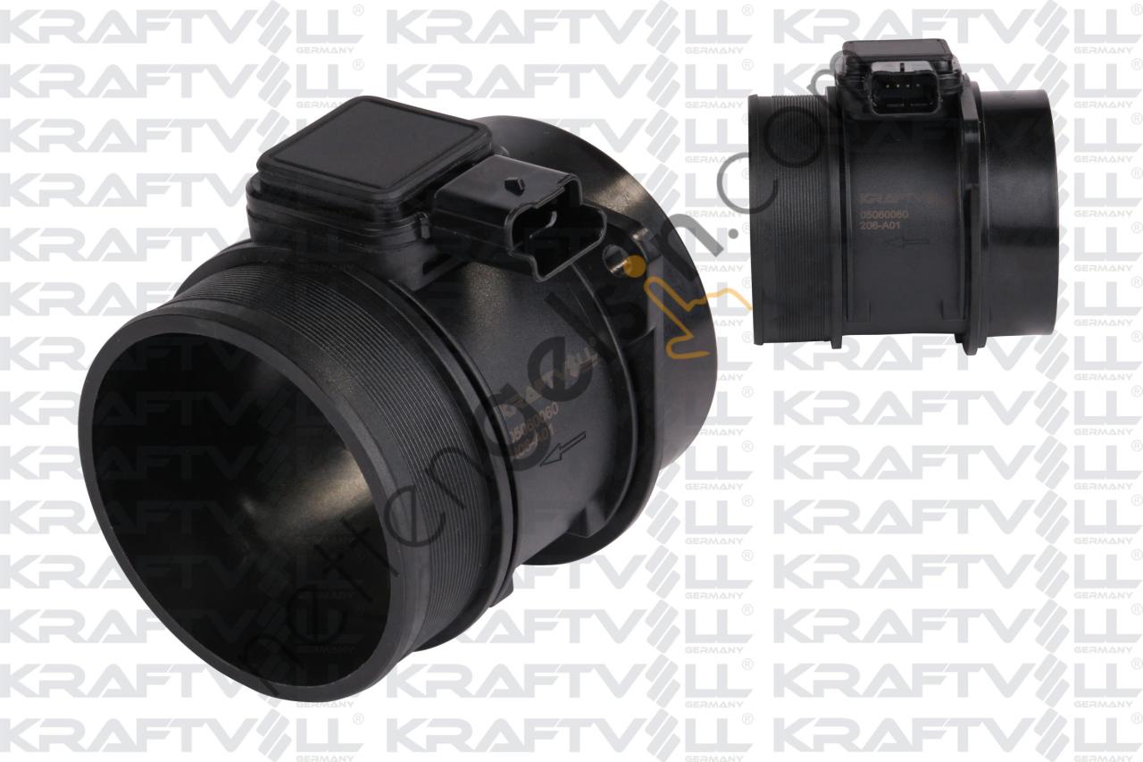 KRAFTVOLL 05060060 HAVA DEBIMETRESI P407 P307 SCUDO III EXPERT III P308 P3008 P607 C5 C6 C8 JUMPY III DW10BTED4 (2,0HDI 16V) FORD: FOCUS CMAX 2,0TDCI (03 07)  PEUGEOT-CITROEN BİNEK HAVA AKIŞMETRESİ