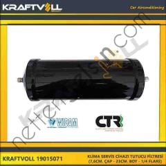 KRAFTVOLL 19015071 KLIMA SERVIS CIHAZI TUTUCU FILTRESI - (7,6CM. ÇAP - 23CM. BOY - 1/4 FLARE) - WIGAM / CTR MARKA CIHAZLAR  GENEL BİNEK KLIMA SISTEM ÜRÜNLERI