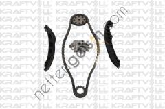 KRAFTVOLL 12100116 EKSANTRIK ZINCIR SETI POLO IBIZA TOLEDO FABIA ROOMSTER 1.2TSI CGPA CGPB BME BXV CHFA BZG CEVA 06>13  VW-AUDI-SEAT-SKODA BİNEK MOTOR ZINCIR SETI