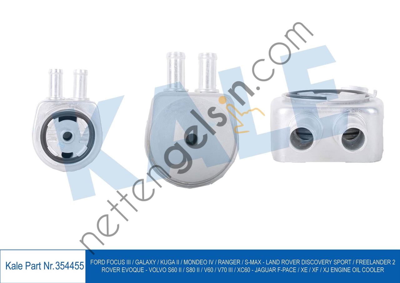 KALE 354455 YAG SOGUTUCUSU MONDEO 07>14 2.0 S-MAX 2.0 KUGA II 2.0 ECOBOOST VOLVO S60II  FORD BİNEK MOTOR YAG SOGUTUCUSU