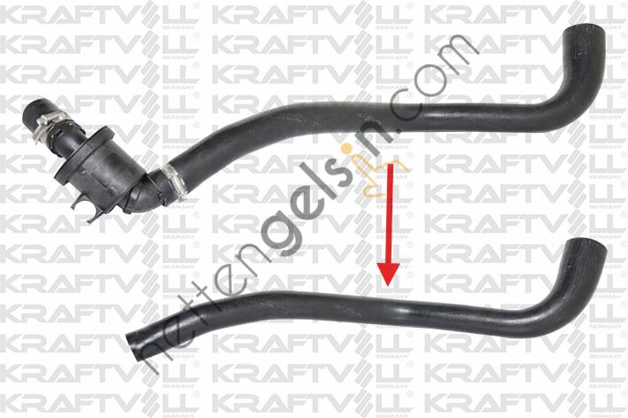 KRAFTVOLL 10031929 TURBO HORTUMU BUYUK PLASTIK PARCA HARIC TRANSIT V184 2,0TDCI 00-06  FORD BİNEK TURBO HORTUMU