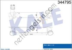 KALE 344795 TURBO RADYATORU BMW N47 M47 N2 E81 E87 E90 E84  BMW BİNEK TURBO RADYATÖRÜ