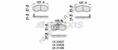 BRAXIS AB0511 ON FREN BALATASI NISSAN 100NX SUNNY  NISSAN BİNEK FREN BALATASI