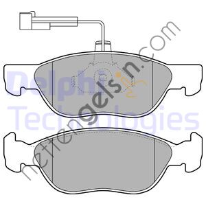 DELPHI LP1586 ON FREN BALATASI MAREA 1,6-1,9 TD 96-> MAREA WEEKEND 1,6 I-1,8-I-1,9 TD 96->BRAVA 1,9 D/TD 96->FISLI  FIAT BİNEK FREN BALATASI
