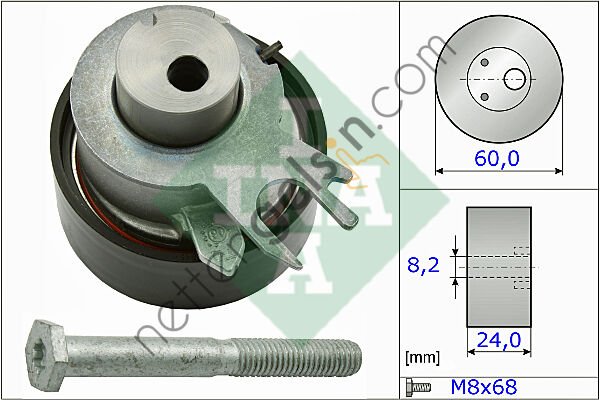 INA 531031710 EKSANTRIK RULMANI GOLF 4 1,6 16V 00--> BCB 036109243AB (GATES T43149 EŞDEĞERİ) VW-AUDI-SEAT-SKODA BİNEK TRIGER KAYIS GERGISI