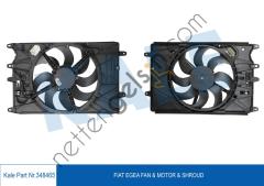 KALE 348465 FAN MOTORU (DAVLUMBAZLI) EGEA 1,6 MJET 1,4 BENZINLI 120PS  FIAT BİNEK FAN MOTORU