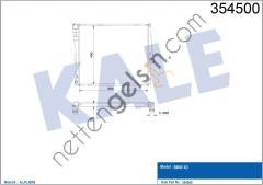 KALE 354500 MOTOR SU RADYATORU BMW N47 N46 M54 M57 X3 E83   BMW BİNEK MOTOR SU RADYATORU