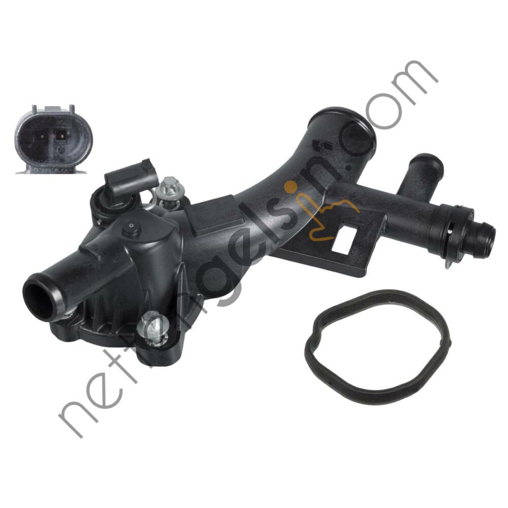 SWAG 40103086 TERMOSTAT GOVDE SU CIKIS INSIGNIA A MOKKA ASTRA J CORSA D CRUZE AVEO T300 A14NET B14N  OPEL BİNEK TERMOSTAT FLANSI