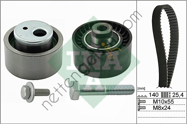 INA 530044010 EKSANTRIK RULMAN KITI (TRIGER SETI) PARTNER BERLINGO JUMPY II XSARA II P206 P306 SCUDO II EXPERT DW8 / DW8B (140 DIS KAYIS)  PEUGEOT-CITROEN BİNEK TRİGER SETİ