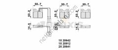 BRAXIS AB0533 ARKA FREN BALATASI ALFA 75 1.8Ie 3.0I V6  ALFA ROMEO BİNEK FREN BALATASI
