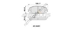 BRAXIS AB0537 ON FREN BALATASI YARIS 1.0VVT I 06> 11ABS SIZ ARACLAR ICIN JAPONYA URETIMI  TOYOTA BİNEK FREN BALATASI