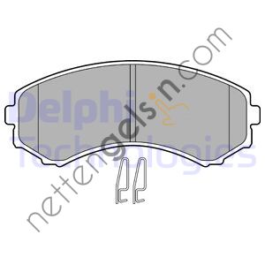 DELPHI LP1462 ON FREN BALATASI PAJERO II2,5TD (12/1990-04/00)-PAJERO III3.5 V6 GDI (04/00-),3,2 DI-D 04/00-10/01  MITSUBISHI BİNEK FREN BALATASI