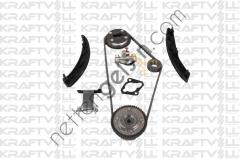 KRAFTVOLL 12100097 EKSANTRIK ZINCIR SETI ASTRA - CORSA B10XFL B10XFT  OPEL BİNEK MOTOR ZINCIR SETI