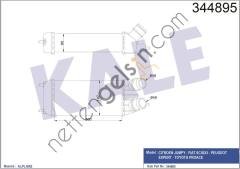 KALE 344895 TURBO INTERCOLL RADYATORU EXPERT III JUMPY III SCUDO III 1,6HDI 16V 06>  PEUGEOT-CITROEN BİNEK TURBO RADYATÖRÜ