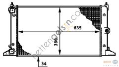 BEHR CR641000S RADYATÖR VW SHARAN 1.8-2.0 B, 1.9 TDİ(CR641000S) 7M3121253B VW