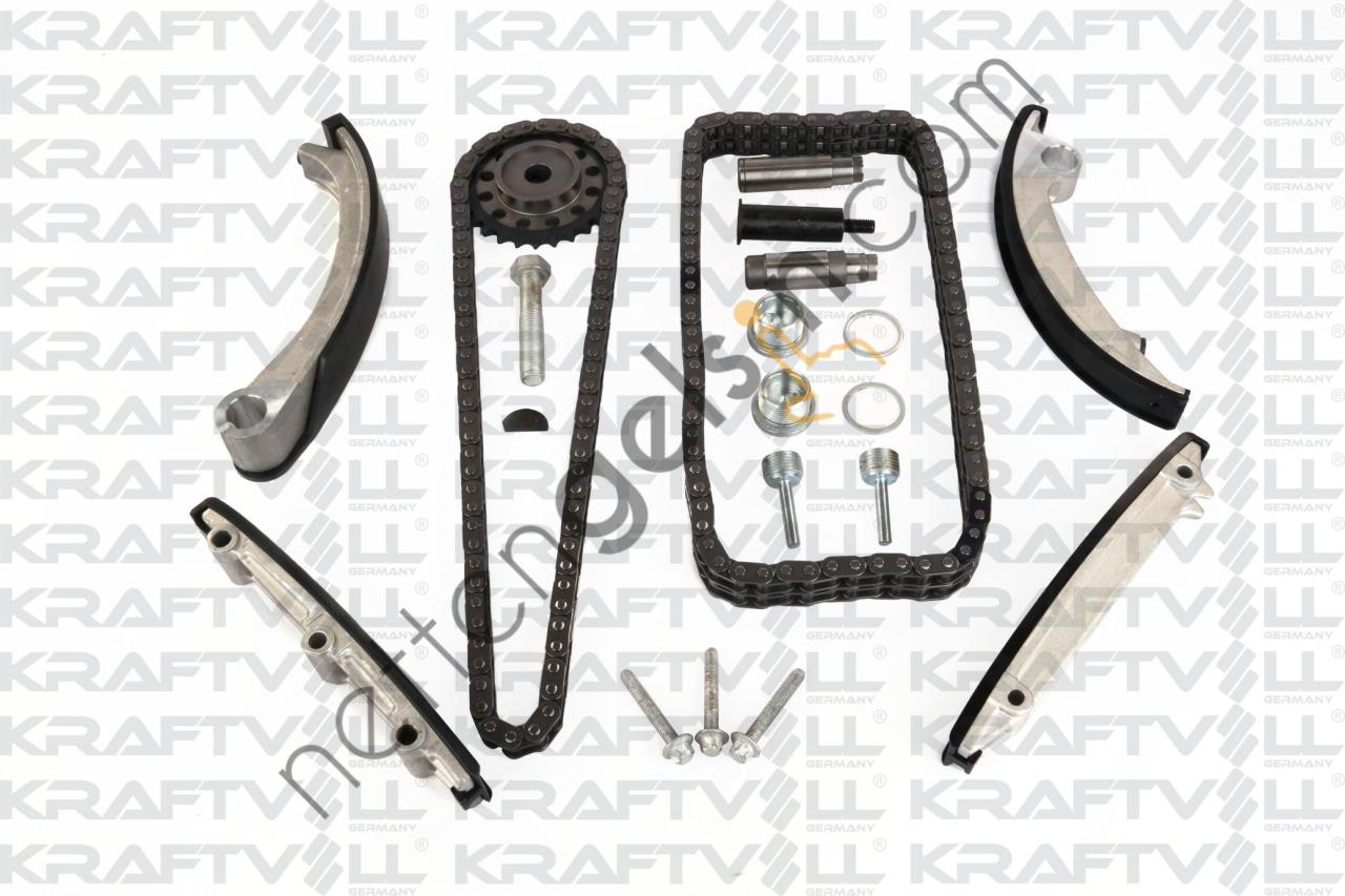 KRAFTVOLL 12100087 EKSANTRIK ZINCIR SETI ASTRA G 2,0TD / 2,2 TD X20DTH  OPEL BİNEK MOTOR ZINCIR SETI