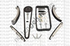 KRAFTVOLL 12100087 EKSANTRIK ZINCIR SETI ASTRA G 2,0TD / 2,2 TD X20DTH  OPEL BİNEK MOTOR ZINCIR SETI