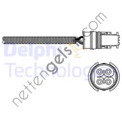 DELPHI ES20274-12B1 OKSIJEN SENSORU (M111) W202 95>00 S202 96>00 C208 97>00 A208 98>00  MERCEDES BİNEK OKSİJEN SENSÖRÜ