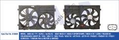 KALE 416800 CIFT FAN MOTORU + DAVLUMBAZ KOMPLE (300/200W-360/295mm) A3 - TT - ALTEA - ALTEA XL - SEAT IBIZA V  VW-AUDI-SEAT-SKODA BİNEK FAN MOTORU