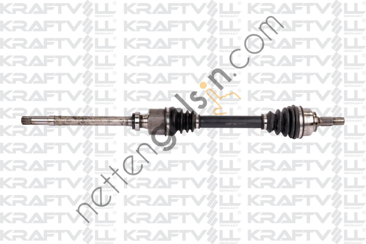 KRAFTVOLL 01010061 AKS ON SAG KOMPLE 306 EM YM DIS FREZE 25 IC FREZE 22 UZUNLUK 879.5MM TU5JP 1.6 8V ABSSIZ 93>01  PEUGEOT-CITROEN BİNEK AKS MİLİ