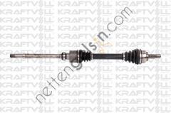 KRAFTVOLL 01010061 AKS ON SAG KOMPLE 306 EM YM DIS FREZE 25 IC FREZE 22 UZUNLUK 879.5MM TU5JP 1.6 8V ABSSIZ 93>01  PEUGEOT-CITROEN BİNEK AKS MİLİ