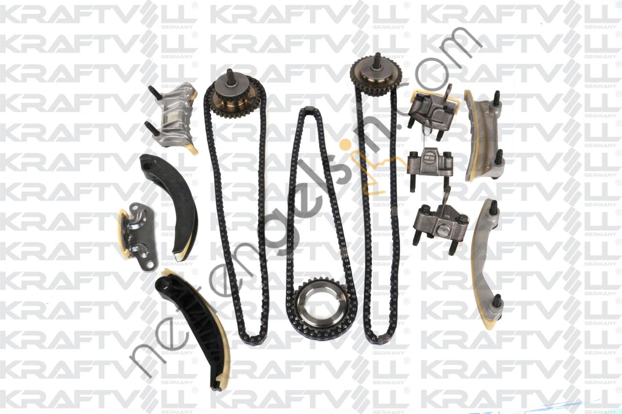 KRAFTVOLL 12100094 EKSANTRIK ZINCIR SETI VECTRA 2,8 V6 TURBO - INSIGNIA 2,0 V6 TURBO - ANTARA 3,0 V6  OPEL BİNEK MOTOR ZINCIR SETI