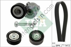 INA 529030410 V KAYIS GERGI SETI KOMPLE ASTRA H VECTRA C ZAFIRA SIGNUM 1,9CDTI  OPEL BİNEK ALTERNATÖR GERGİ RULMANI