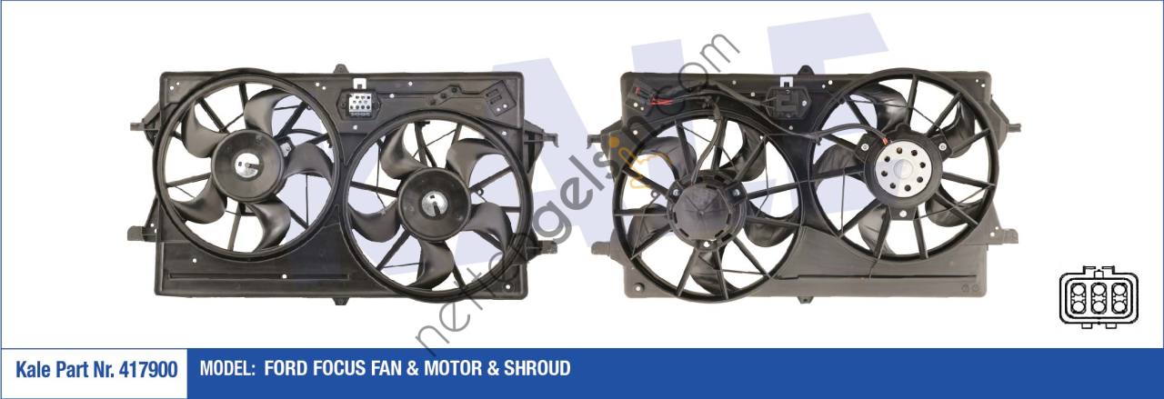 KALE 417900 FAN MOTORU FOCUS 2,0 16V 98>05 KLIMALI  FORD BİNEK FAN MOTORU