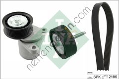 INA 529021910 V KAYIS SETI 3'LU SET (GERGI+BILYA+KAYIS) MONDEO III (B5Y) 1.8 16V 00>07 MONDEO III Turnier (BWY) 2.0 16V 00>07 FOCUS I 2.0 16V 98>04  FORD BİNEK V KAYIS GERGI SETI