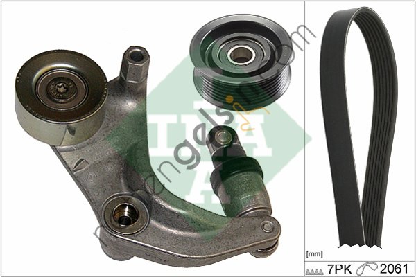 INA 529015210 ALTERNATOR V KAYISI + OTOMATIK GERGI RULMANI KOMPLE HONDA CIVIC 1.6 1.8 2006-2012 / CIVIC 2012-> CRV 2.0 2006-2012 / CRV 2012->  HONDA BİNEK V KAYIS GERGI SETI