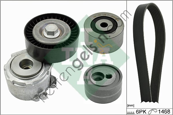 INA 529015610 ALTERNATOR V KAYIŞI KITI PARTNER II 406 EXPERT BERLINGO II EXPERT XSARA PICASSO DW10TD 2.0HDI 8V KLIMASIZ  PEUGEOT-CITROEN BİNEK V KAYIS GERGI SETI